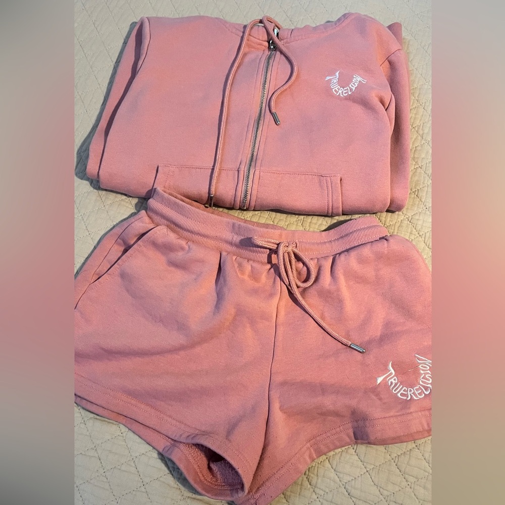True Religion Pink Women's Athletic Shorts